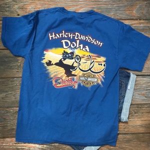 cropped harley davidson tee